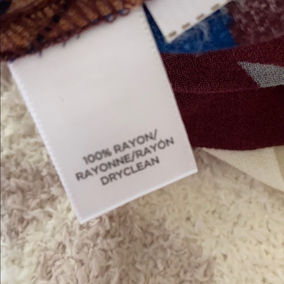 Loft Burgundy, Navy, copper, and White Dressy Tank - Picture 6 of 6